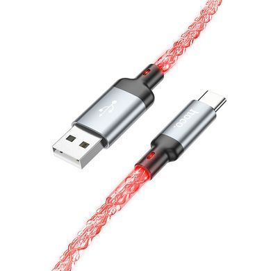 Кабель HOCO U112 Shine charging data cable for Type-C Gray (6931474788818) [804345]