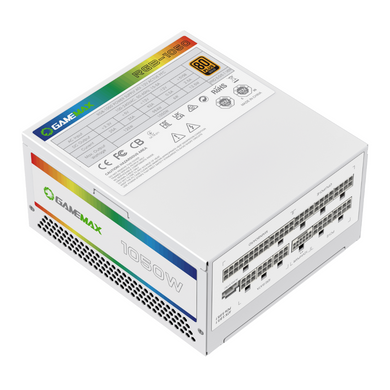 Блок живлення GAMEMAX (RGB1050 PRO WH (ATX3.1PCIe5.1)) [303199]