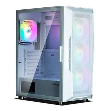 Корпус Zalman I3 Neo без БЖ, 1xUSB3.0, 2xUSB2.0, 4x120мм RGB, VGA 355мм, LCS ready, TG Side Panel, ATX, білий (I3NEOWHITE) [109647]