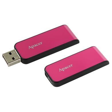 Флеш-накопичувач Apacer USB 2.0 AH334 64Gb Pink (AP64GAH334P-1) [803631]