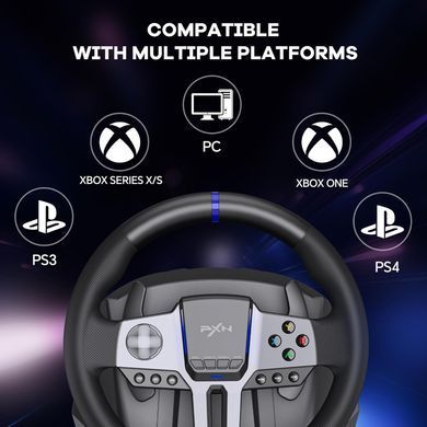 Кермо і педалі, коробка передач PXN V9 GEN2 Bundle for PS4/XBOX/Xbox Series X|S/PC (PXN-V9GEN2) [405569]