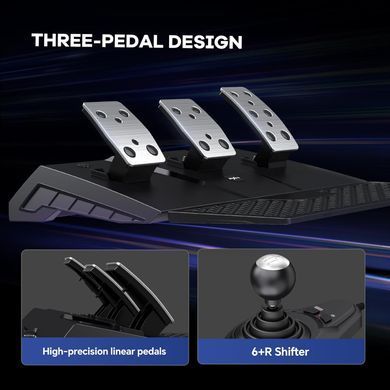 Кермо і педалі, коробка передач PXN V9 GEN2 Bundle for PS4/XBOX/Xbox Series X|S/PC (PXN-V9GEN2) [405569]