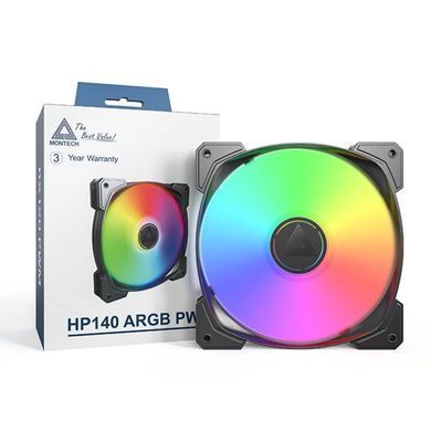 Корпусний вентилятор 140MM MONTECH (HP140 ARGB PWM (B)) [503281]