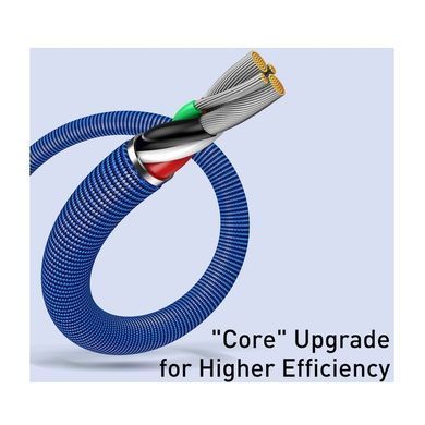 Кабель Baseus Crystal Shine Series Fast Charging Data Cable USB to iP 2.4A 1.2m Blue (CAJY000003) [802363]