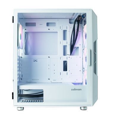 Корпус Zalman I3 Neo без БЖ, 1xUSB3.0, 2xUSB2.0, 4x120мм RGB, VGA 355мм, LCS ready, TG Side Panel, ATX, білий (I3NEOWHITE) [109647]