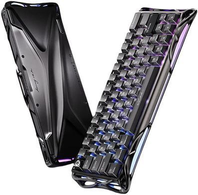 Клавіатура магнітна GravaStar Mercury V60 Pro 60keys, GravaStar Blackcore, USB-A, 8k,RGB, GunMetal (GSV60PRO_XTAL_BLK) [114352]