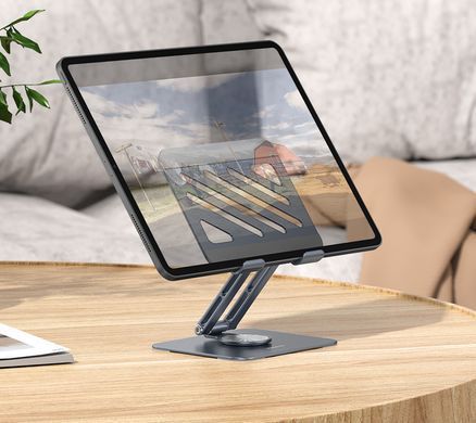 Підставка для планшета BOROFONE BH115 Vito metal rotating tablet holder Metal Gray (6941991112447) [805542]
