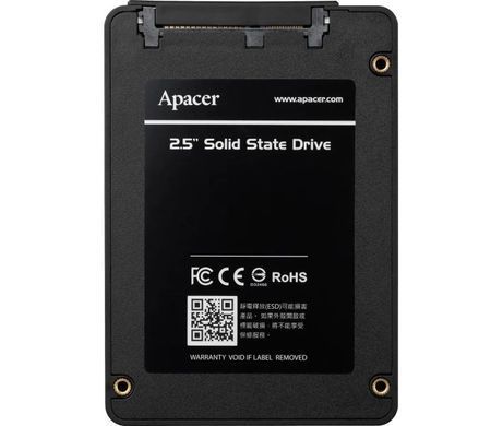 Накопичувач SSD 480GB Apacer AS340 Panther 2.5" SATAIII 3D TLC (AP480GAS340G-1) [608093]