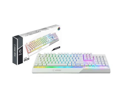 Геймерська клавіатура MSI Vigor GK30 WHITE UA, білий (S11-04UA301-CLA) [111229]