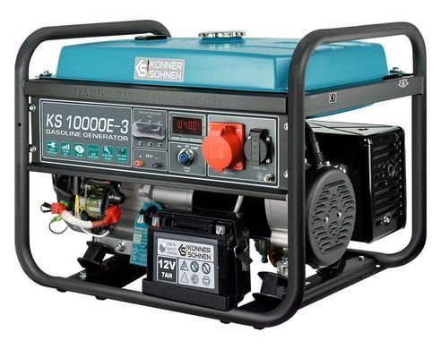 Генератор бензиновий Konner&Sohnen KS 10000E-3, 400В, 7.5кВт, 3 фази, електростартер, 88кг (KS10000E-3) [105982]