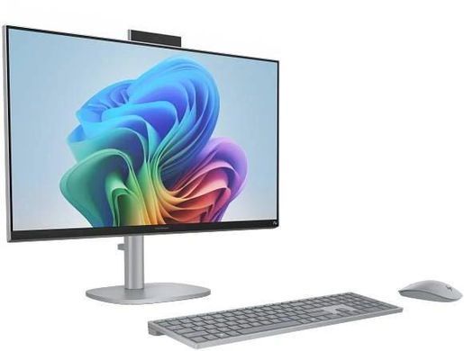 Комп'ютер персональний моноблок HP OmniStudio X 27" UHD IPS, Intel U7-258V, 32GB, F1TB, UMA, WiFi, кл+м, Win11, сріблястий (D6QM5EA) [114758]
