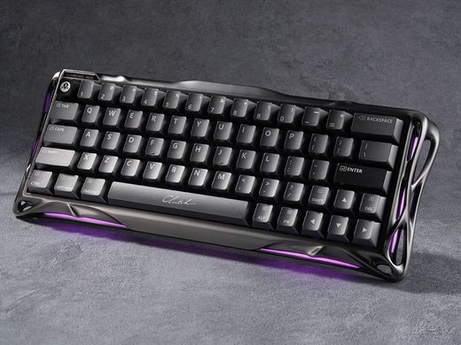 Клавіатура магнітна GravaStar Mercury V60 Pro 60keys, GravaStar Blackcore, USB-A, 8k,RGB, GunMetal (GSV60PRO_XTAL_BLK) [114352]