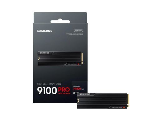 Накопичувач SSD Samsung M.2 8TB PCIe 5.0 9100PRO + радіатор (MZ-VAP8T0CW) [113577]