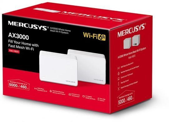 WiFi Mesh-система Mercusys Halo H80X 2-pack (HALO-H80X-2-PACK) [612916]