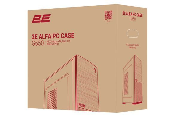 Корпус 2E Alfa G650 без БЖ 2xUSB3.0, 1xUSB2.0, 1x120мм, VGA 280мм, LCS ready, ATX, чорний (2E-G650) [109540]