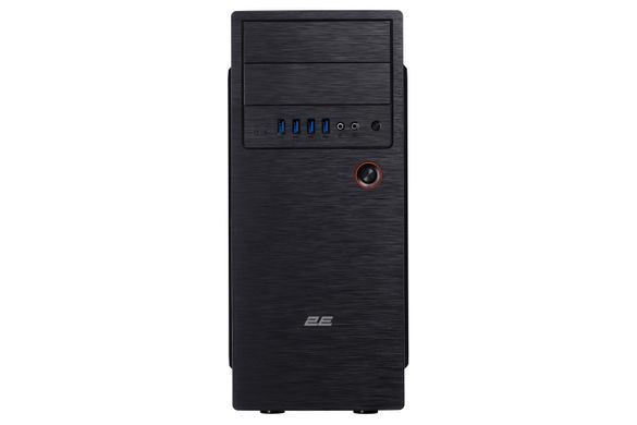 Корпус 2E Alfa E1802 без БЖ 4xUSB3.0, VGA 320мм, ATX, чорний (2E-E1802) [112506]