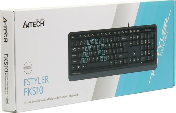 Клавіатура A4Tech Fstyler FKS10 Grey (FKS10 (Grey)) [605915]