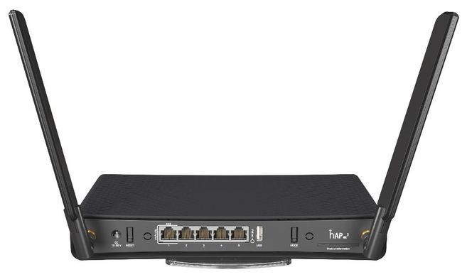 Бездротовий маршрутизатор MikroTik hAP AX3 (C53UiG+5HPaxD2HPaxD) [609519]