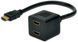 Адаптер DIGITUS HDMI > 2xHDMI (M/F), Full HD (AK-330400-002-S) [108457], фото 1