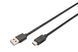 Кабель DIGITUS USB-A > USB-C заряджання/синхронізації, USB 2.0, M/M, 3м, чорний (AK-300148-030-S) [113628], фото 2