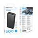 Зовнішній акумулятор BOROFONE BJ78A Clever power bank(20000mAh) Black (6941991121494) [806370], фото 2