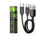 Акумулятор HOCO JA3 AA rechargeable lithium battery(2PCS) (6942007667449) [806638], фото 7