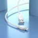 Кабель HOCO X109 Energy silicone charging data cable iP (L=1M) White (6942007636216) [803649], фото 5