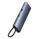USB-хаб Baseus UltraJoy Series 10-Port HUB Docking Station Space Grey（Type-C to HDMI4K@60Hz*1+VGA*1+USB 3.0*3+PD*1+RJ45*1+SD/TF*1+3.5mm*1） (B0005280C811-00) [806516], фото 3