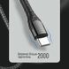 Кабель ColorWay USB Type-C - USB Type-C (M/M), PD Fast Charging, 3 А, 65W, 2 м, Grey (CW-CBPDCC039-GR) [603823], фото 6