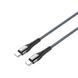 Кабель ColorWay USB Type-C - USB Type-C (M/M), PD Fast Charging, 3 А, 65W, 2 м, Grey (CW-CBPDCC039-GR) [603823], фото 1