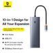 USB-хаб Baseus UltraJoy Series 10-Port HUB Docking Station Space Grey（Type-C to HDMI4K@60Hz*1+VGA*1+USB 3.0*3+PD*1+RJ45*1+SD/TF*1+3.5mm*1） (B0005280C811-00) [806516], фото 11