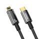 Кабель Baseus Explorer Series Auto Power-Off Fast Charging Data Cable Type-C to IP 20W 1m Black (CATS000001) [802563], фото 3