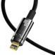 Кабель Baseus Explorer Series Auto Power-Off Fast Charging Data Cable Type-C to IP 20W 1m Black (CATS000001) [802563], фото 4