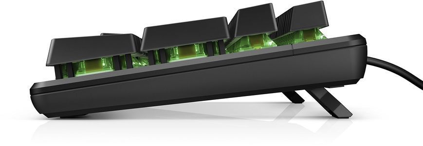 Клавіатура механічна HP Pavilion Gaming 550, 104key, Red Hybrid Switch, USB-A, EN/RU, RGB, чорний (9LY71AA) [103564]