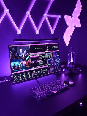 Клавіатура магнітна GravaStar Mercury V75 Lite 75keys, Blackcore, USB-A, Transparent Black (GSV75LITE_XTAL_BLK) [114353]