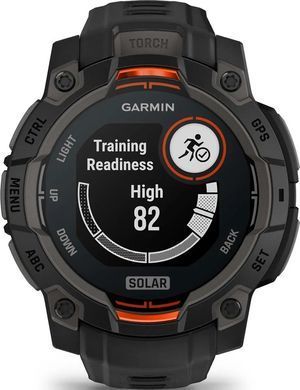 Смарт-годинник Garmin Instinct 3 45mm Solar Black with Black Silicone Band (010-02934-40) [611055]
