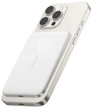 Портативний зарядний пристрій Anker Nano - 5000 mAh Qi2 15W MagGo Slim White (A1665H21) [204576]