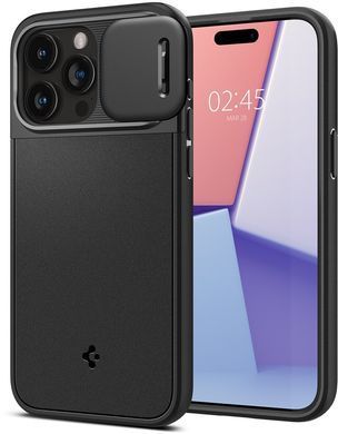 Чохол-накладка Spigen Optik Armor MagFit для Apple iPhone 15 Pro Max Black (ACS06599) [602175]