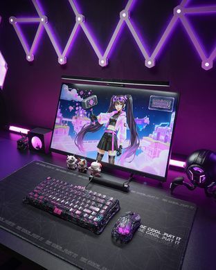 Клавіатура магнітна GravaStar Mercury V75 Lite 75keys, Blackcore, USB-A, Transparent Black (GSV75LITE_XTAL_BLK) [114353]