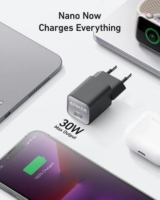 Мережевий зарядний пристрій Anker PowerPort 511 Nano III - 30W USB-C White (A2147G21) [201878]
