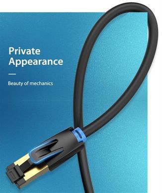 Патч-корд Vention CAT 8 SFTP Ethernet, 0.5 m, Black (IKABD) [610165]