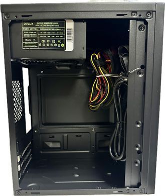 Корпус Delux MK 350 Black 500W 12Fan (MK 350 500W 12Fan) [614367]