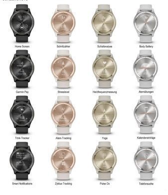 Смарт-годинник Garmin Vivomove Trend White Cream (010-02665-01) [614793]
