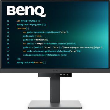Монітор TFT 24.1" BenQ RD240Q, WQXGA, 16:10, HDMI, DP, USB-C, HAS, Pivot, колонки, темно-сірий (9H.LLXLA.TBE) [400538]