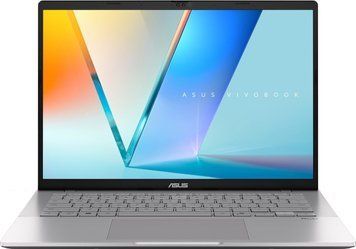 Ноутбук ASUS Vivobook S 14 M3407HA-SF079 14" WUXGA OLED, AMD R5-220, 16GB, F512GB, UMA, NoOS, Сріблястий (90NB16E2-M00700) [112996]