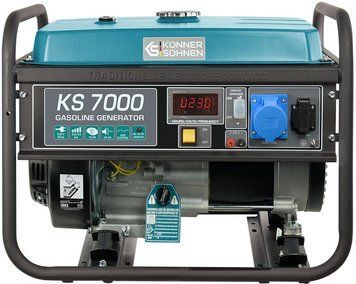 Генератор бензиновий Konner&Sohnen KS 7000, 230В, 5.5кВт, 12/8.3А, ручний запуск, 69.2кг (KS7000) [15983]
