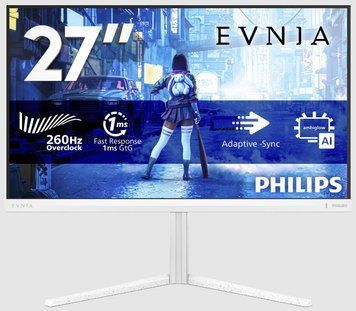 Монiтор 23.8" Philips Evnia White (27M2N5201P/00) [204410]