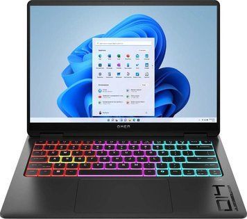 Ноутбук HP OMEN Transcend 14-fb1007ua 14" 3K OLED, Intel U7-255H, 32GB, F1TB, NVD5060-8, Win11, чорний (C3US4EA) [111401]