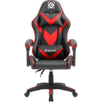 Крісло ігрове Defender xCom, Клас 4, 50мм ПУ, чорне (64337) [401663]