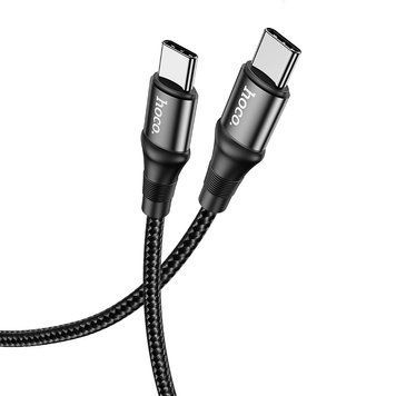 Кабель HOCO X50 Type-C to Type-C Exquisito 100W charging data cable(L=1M) Black (6931474734259) [802440]